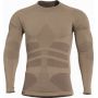 Компрессионный лонгслив PLEXIS Pentagon, цвет Coyote