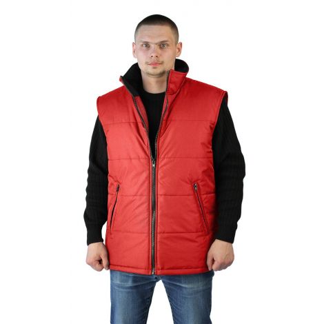 Жилет утепленный "Nordwig-Rapid" красный, тк дюспа