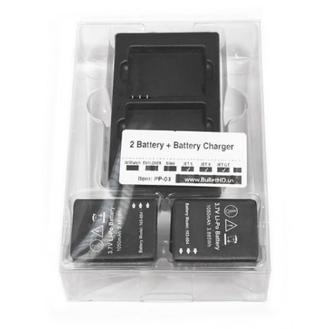 НАБОР АККУМУЛЯТОРОВ И ЗУ ДЛЯ ЭКШН-КАМЕР JET